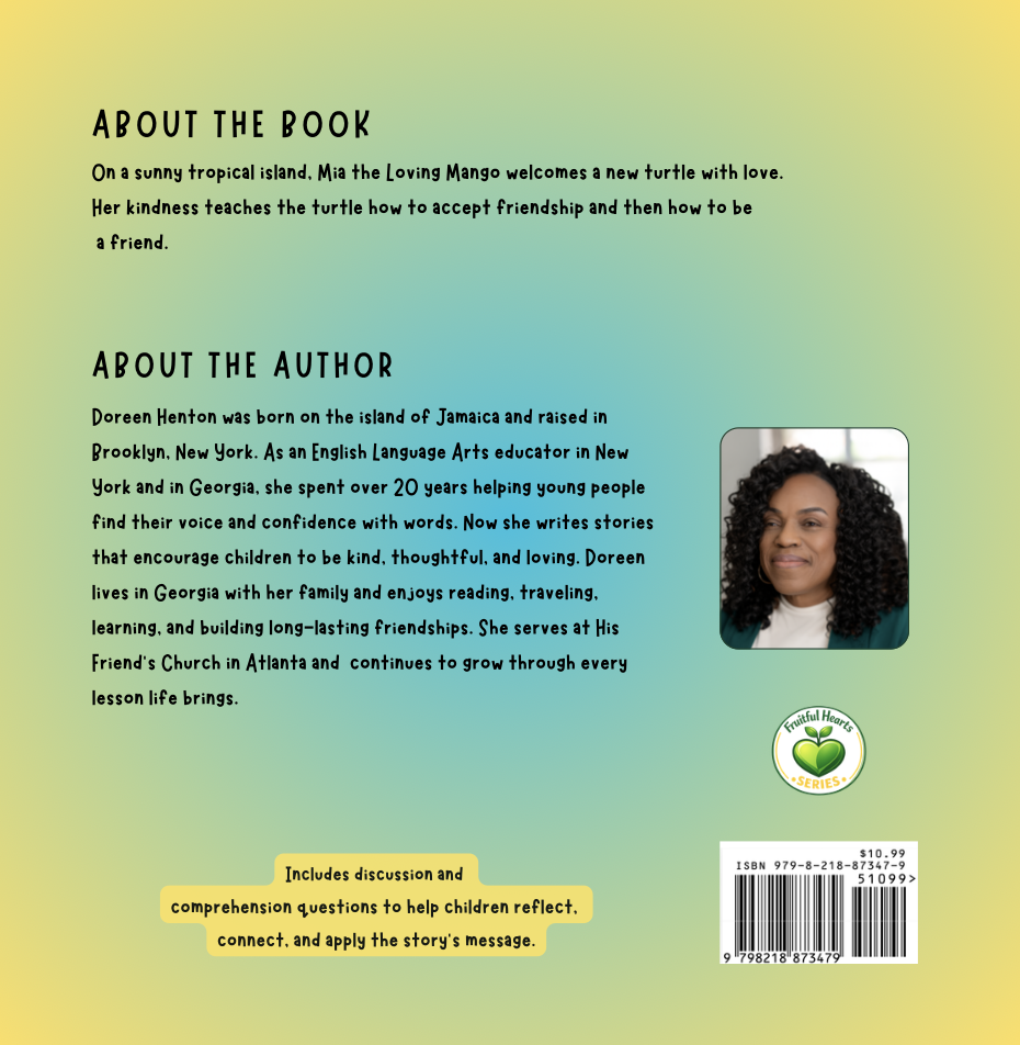 Back cover of the book showing the About the Book and About the Author text